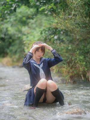 [しずく（原魔物喵）] 川で水遊び_00013
