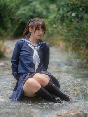 [しずく（原魔物喵）] 川で水遊び_00014