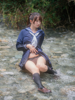 [しずく（原魔物喵）] 川で水遊び_00022