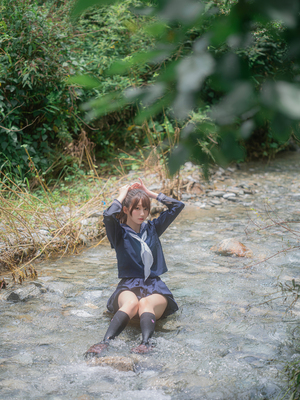 [しずく（原魔物喵）] 川で水遊び_00029