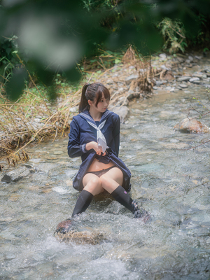 [しずく（原魔物喵）] 川で水遊び_00030