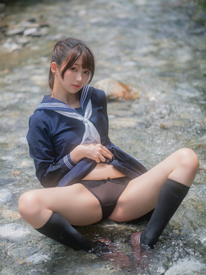 [しずく（原魔物喵）] 川で水遊び_00033