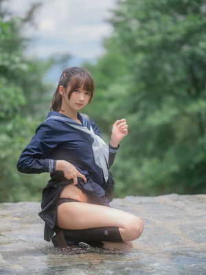 [しずく（原魔物喵）] 川で水遊び_00043