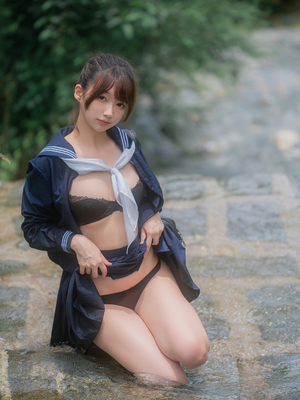 [しずく（原魔物喵）] 川で水遊び_00049