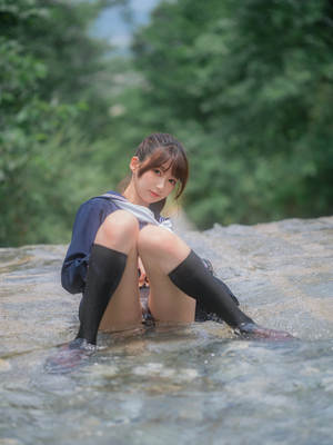 [しずく（原魔物喵）] 川で水遊び_00053