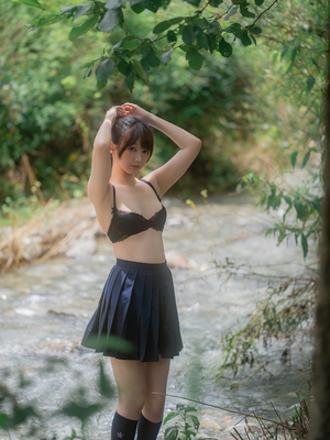 [しずく（原魔物喵）] 川で水遊び_00064