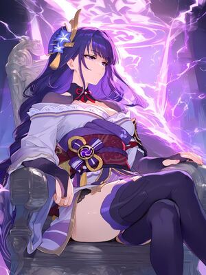 [Ecchi AI] Raiden Shogun x Wedding Dress (AI Generated)_00000080