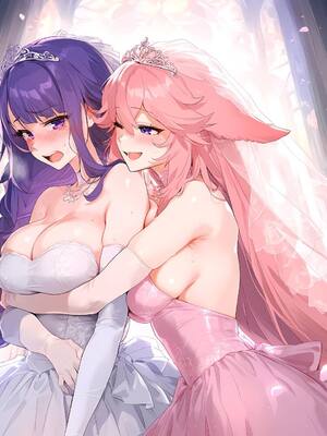 [Ecchi AI] Raiden Shogun x Wedding Dress (AI Generated)_00000085