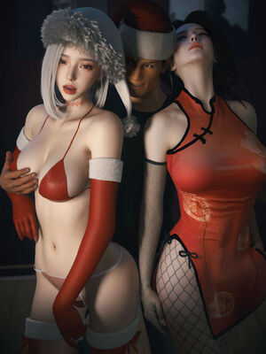 我的合租女室友是不是过于淫荡了圣诞特刊(二次修正版)_037