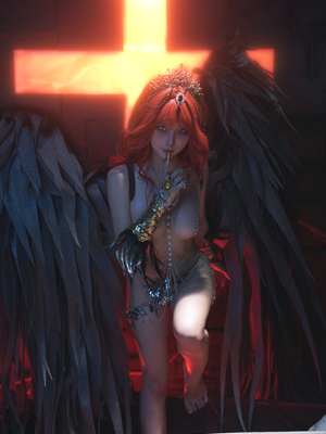 蠢沫沫 - 黑天使_1 (128)