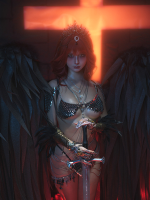 蠢沫沫 - 黑天使_1 (4)