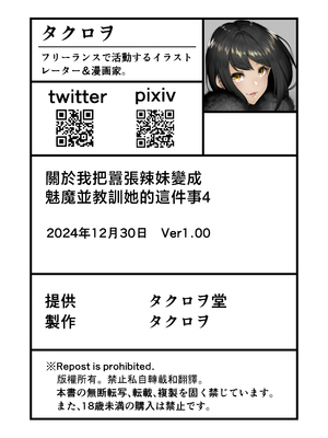 [タクロヲ堂 (タクロヲ)] 生意気ギャルをサキュバスにしてお仕置きしたった件4 [中国翻訳]__038