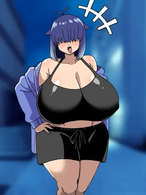 [よもぎもぎ] メカクレ爆乳先輩がマジでエロい!〜ドスケベ乳房が大爆発〜_308