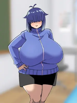 [よもぎもぎ] メカクレ爆乳先輩がマジでエロい!〜ドスケベ乳房が大爆発〜_214