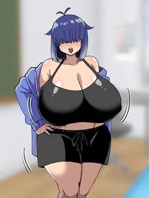 [よもぎもぎ] メカクレ爆乳先輩がマジでエロい!〜ドスケベ乳房が大爆発〜_225