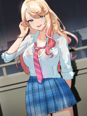 [バナナふぁいん]クラスの巨乳ギャルを拾ったらセフレ同棲生活が始まった話_376