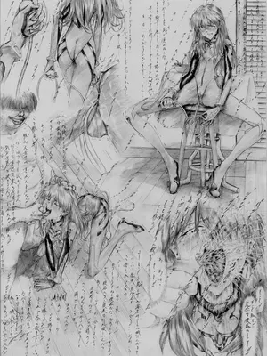 [Krutta Fan (Krutta)] Evangelion Pencil Sketches_524469_Asuka_Langley_Sohryu_Neon_Genesis_Evangelion