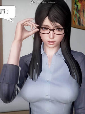 [3D]被学生威胁的丝袜老师李若雪_006