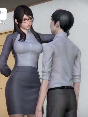 [3D]被学生威胁的丝袜老师李若雪_009