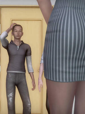 [3D]被学生威胁的丝袜老师李若雪_030