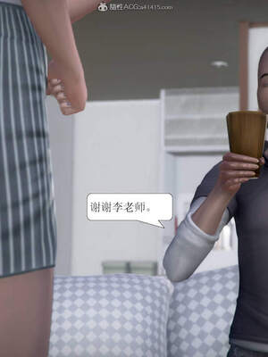 [3D]被学生威胁的丝袜老师李若雪_036