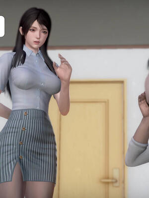 [3D]被学生威胁的丝袜老师李若雪_038