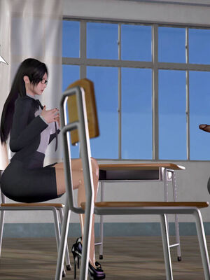 [3D]被学生威胁的丝袜老师李若雪_320