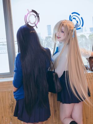 是一只熊仔吗&一北亦北 - 蔚蓝档案 一之濑明日奈&角楯花凛 真爱版_071