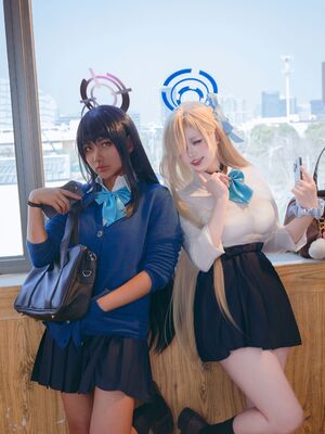 是一只熊仔吗&一北亦北 - 蔚蓝档案 一之濑明日奈&角楯花凛 真爱版_072