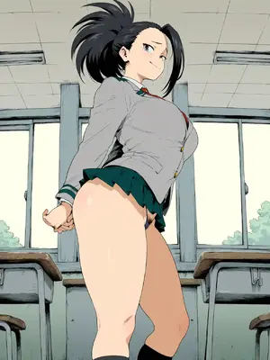 [Ai-Generated][haniodon] Yaoyorozu Momo 八百萬百