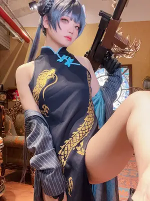 蔚蓝档案，妃咲，旗袍，_03