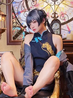 蔚蓝档案，妃咲，旗袍，_04