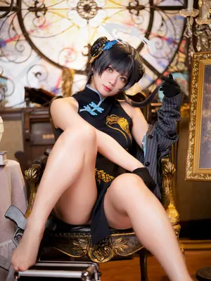 蔚蓝档案，妃咲，旗袍，_10