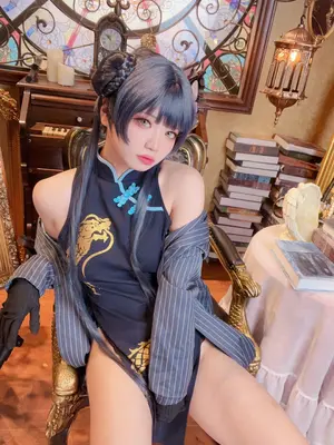 蔚蓝档案，妃咲，旗袍，_15