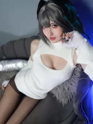 山崎レイナ - アークナイツ ホルハイヤ 縦セーター_26