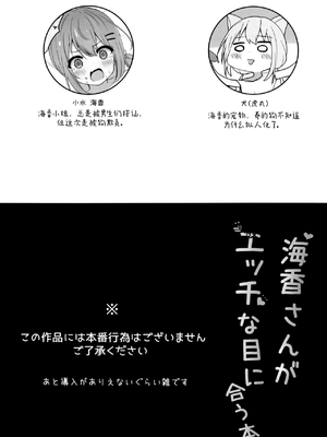 (C102) [和泉都 (和水ややど)] 海香さんがえっちな目に合う本｜海香小姐的情色配对之书 [dolier个人汉化]_02
