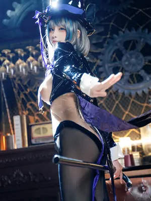 非裸体，逆兔女郎，碧蓝航线，柴郡，黑丝_04