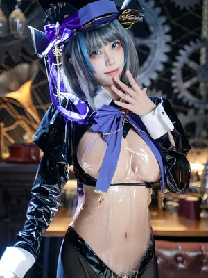 非裸体，逆兔女郎，碧蓝航线，柴郡，黑丝_06