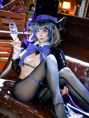 非裸体，逆兔女郎，碧蓝航线，柴郡，黑丝_19