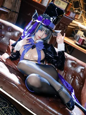 非裸体，逆兔女郎，碧蓝航线，柴郡，黑丝_23