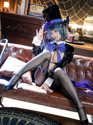 非裸体，逆兔女郎，碧蓝航线，柴郡，黑丝_25