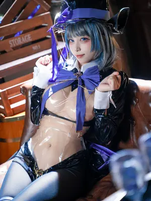 非裸体，逆兔女郎，碧蓝航线，柴郡，黑丝_27