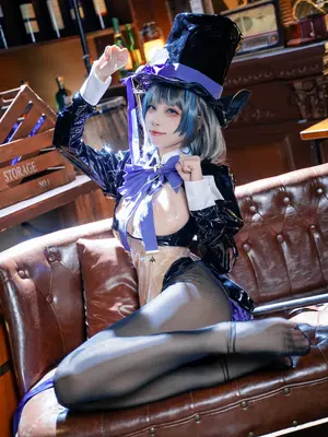 非裸体，逆兔女郎，碧蓝航线，柴郡，黑丝_31