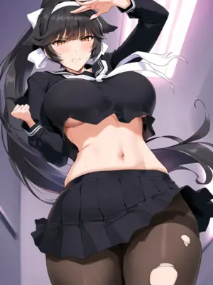 [Patreon] (Yeeting) takao (azur lane)(serafuku) (extra)(AI Generated)_025_25