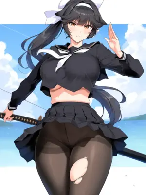 [Patreon] (Yeeting) takao (azur lane)(serafuku) (extra)(AI Generated)_028_28