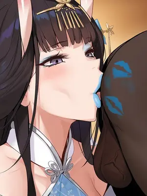 【ABYSOTH】Noshiro BBC blue lips oral [AI Generated]_b_027