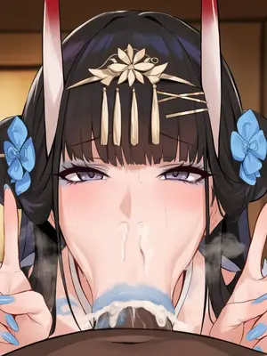 【ABYSOTH】Noshiro BBC blue lips oral [AI Generated]_d_010