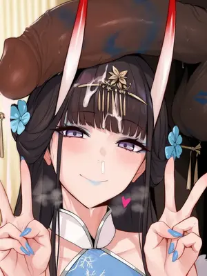 【ABYSOTH】Noshiro BBC blue lips oral [AI Generated]_d_026