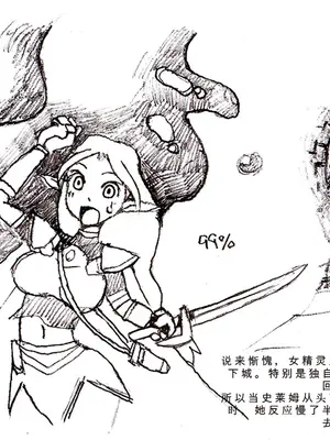 [DameDungeon (ダメ猫)] とあるエルフと異種姦ダンジョン [中国翻訳][薄碼][殘缺]_004