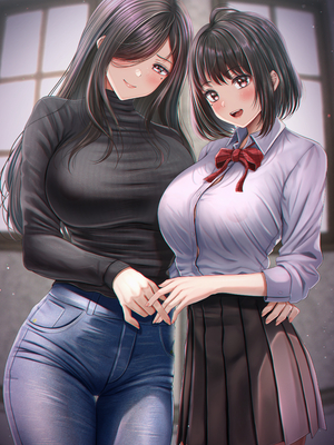 [みっつまん (norino)] その年の離れた黒髪姉妹とお〇こする話_40